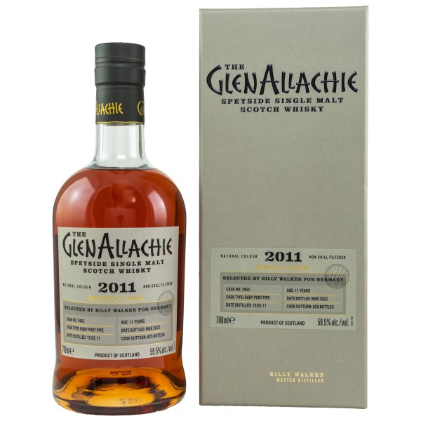 GlenAllachie 2011/2022 Ruby Port Pipe Speyside Single Malt Scotch Whisky