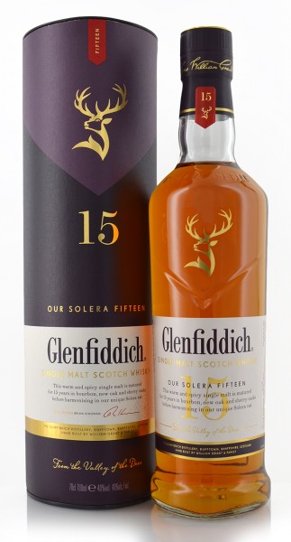 Glenfiddich Single Malt Whisky Our Solera Fifteen 15 Jahre