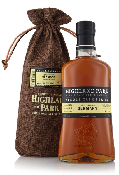 Highland Park 15 Jahre "Bottled for Germany"