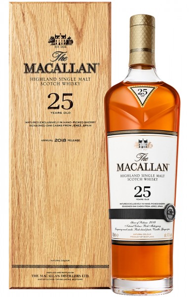 Macallan Single Malt Whisky Sherry Oak 25 Jahre 2022 Release