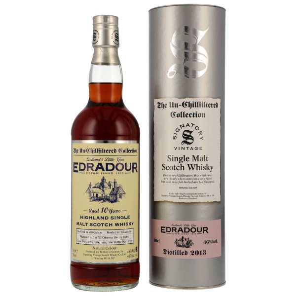 Edradour 2013 Single Malt Whisky Signatory Vintage