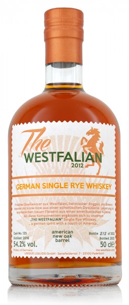 The Westfalian Single Rye Whiskey 2016