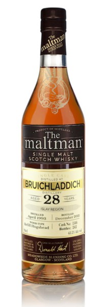Bruichladdich Single Malt Whisky 28 Jahre The Maltman