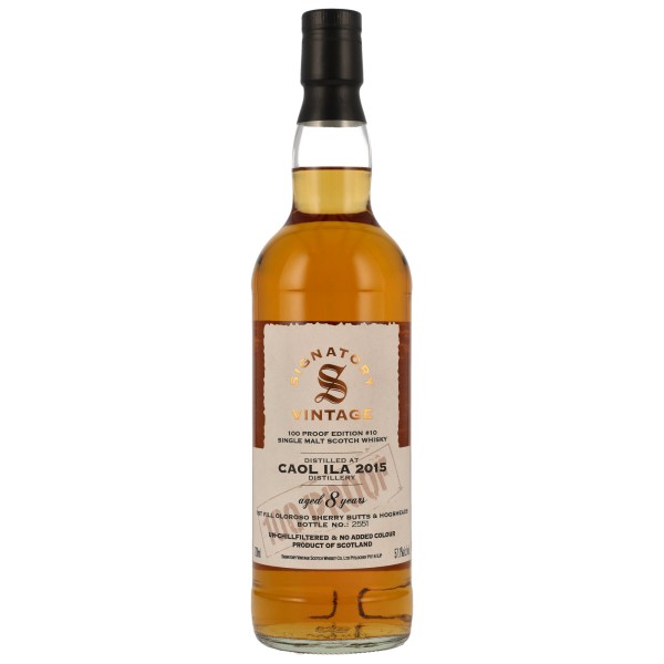 Caol Ila Single Malt Whisky 2015 8 Jahre Signatory 100 Proof