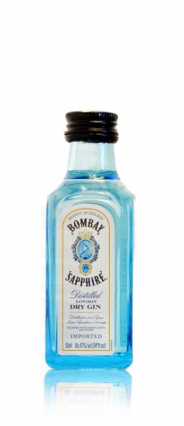 Bombay Sapphire London Dry Gin 40 % Miniatur