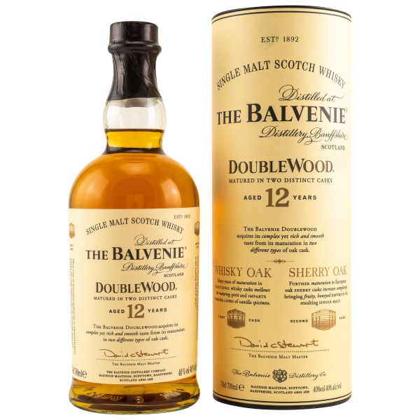 The Balvenie Double Wood Single Malt Whisky 12 Jahre 40% Vol.