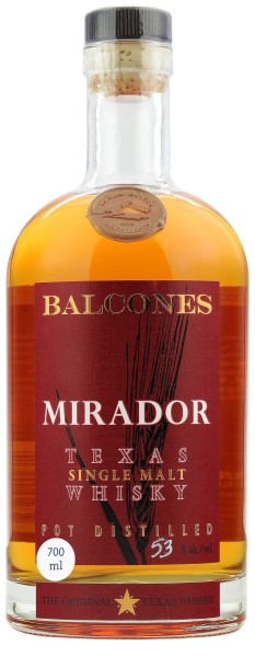 Balcones Texas Single Malt Whisky Mirador Limited Edition 2022