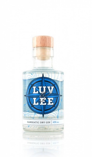 Luv &amp; Lee Hanseatic Dry Gin Miniatur