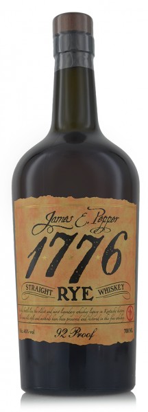 1776 James E. Pepper Straight Rye Whiskey Old Style 92 Proof
