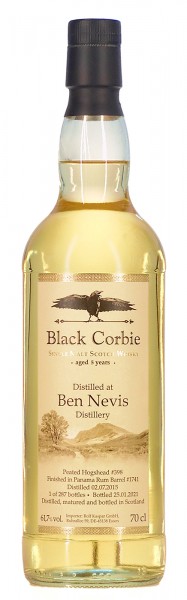 Ben Nevis 5 Jahre Panama Rum Finish Black Corbie Highland Single Malt Whisky
