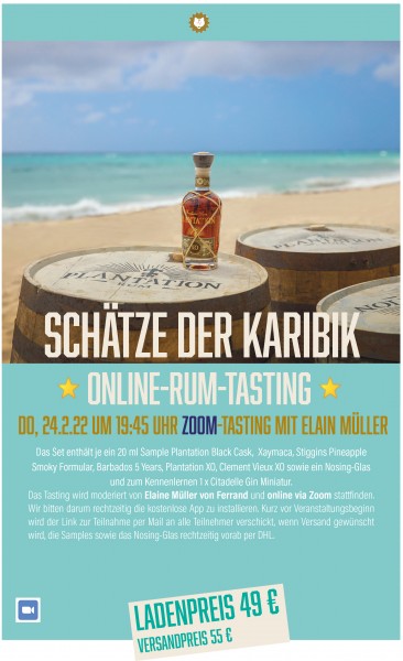 &quot;Schätze der Karibik&quot; Rum-Online-Tasting