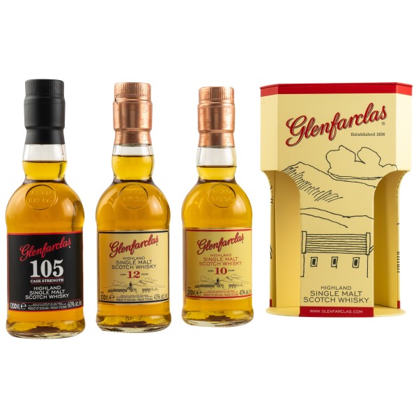 Glenfarclas Single Malt Whisky 10/12/105° Collection 1