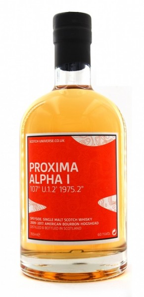 Scotch Universe Proxima Alpha I 107° U.1.2' 1975.2"